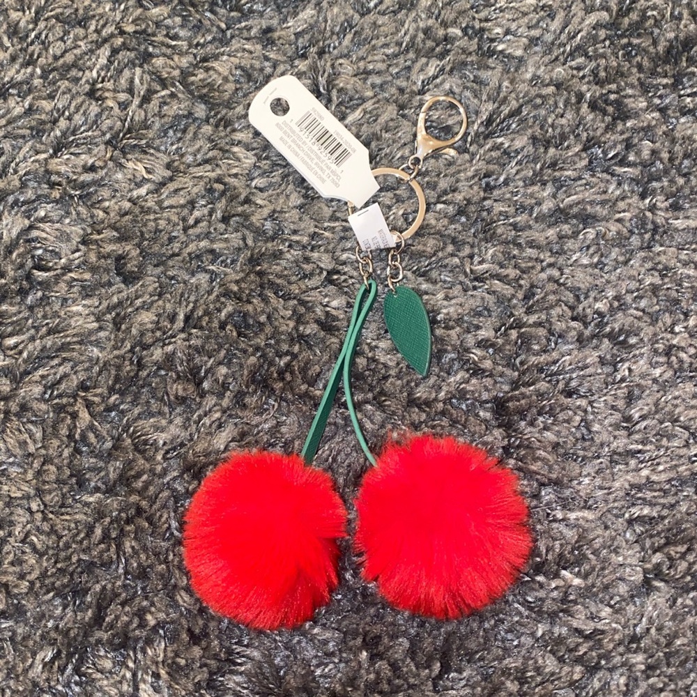 CHERRY PUFF BAG CHARM